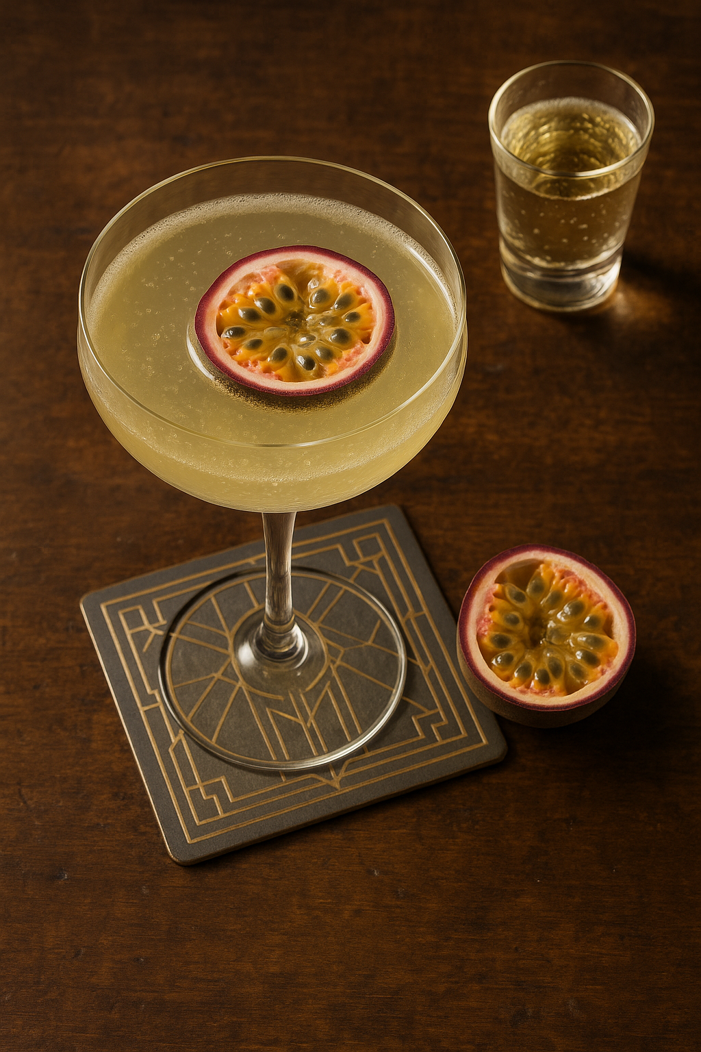 Le Maverick (Porn star Martini) sur un comptoir de bar