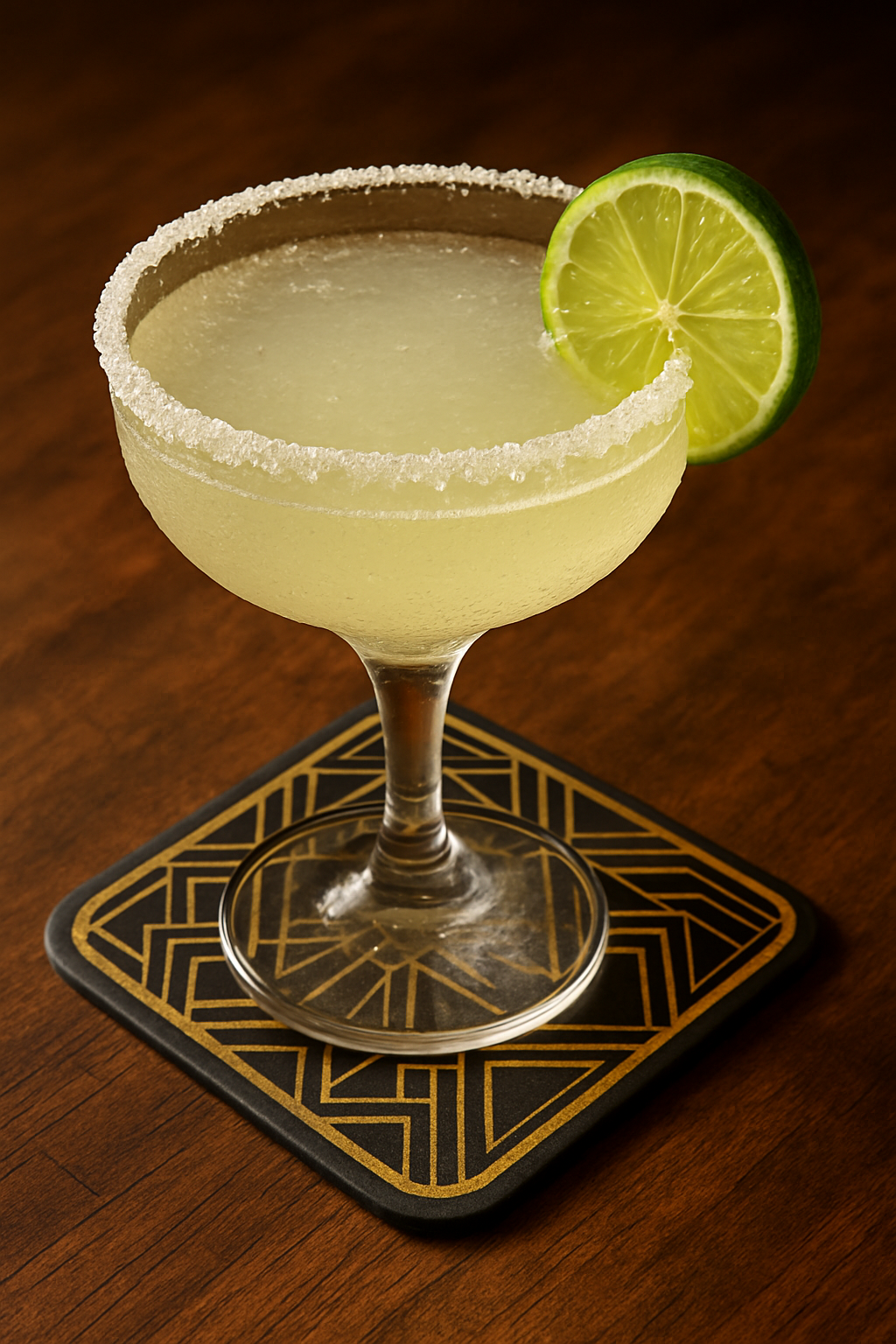 Cocktail Margarita sur un bar