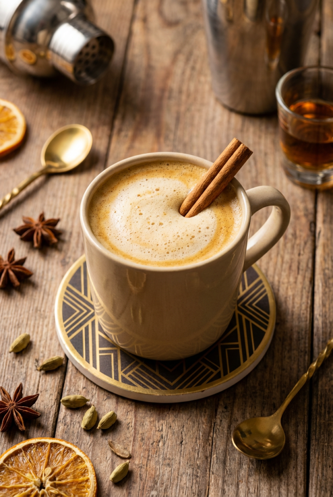 Thé de l'avent Familial posé sur une table